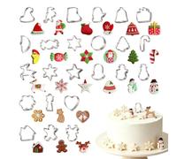 Stampini Da Biscotti Di Natale 24 Pezzi Acciaio Per Creare Stella Babbo | Formine Biscotti Sagome Natalizie Per Feste Invernali Casa Cucina Panetteria Dessert Pasticceria Snack