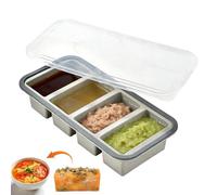 Stampini Da Congelatore Per Zuppa,Resistente Al Calore Con Rilascio Facile, In Silicone Per Porzioni Di Zuppa Da Congelare - Per Conservare Brodo Salsa Riso Liquidi E Avanzi Di Pasti