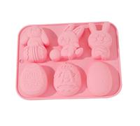 Stampini in silicone da cioccolato pasquale - Stampo per Cioccolato a Forma di Coniglio e,Formine da Sapone Pasquali,Per ristorante, preparazione, riunioni familiari, celebrazioni, casa, cucina e ap