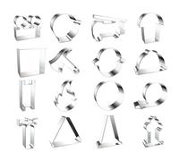 Stampini per biscotti | 16 pezzi per attrezzatura dei pompieri | Stampo per caramelle in acciaio per bambini e adulti, matrimoni, Natale, Pasqua, Halloween, San