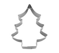 Stampini per Biscotti a Forma di Abete, Argento, Banda stagnata, Silver, 13 cm
