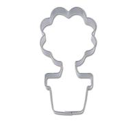 Stampini per Biscotti a Forma di Fiore in Vaso, Argento