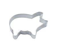 Stampini per Biscotti a Forma di Maiale, Argento, 8.5 cm