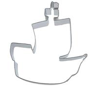 Stampini per Biscotti a Forma di Nave dei Pirati, Argento, 10.5 cm