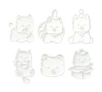 Stampini per biscotti a tema cani, adatti per stampi per pasticceria | Divertenti forme di animali per snack creativi, utili accessori da cucina per panini, bella decorazione