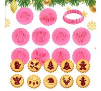 Stampini per Biscotti di Natale Formine Riutilizzabili per Pasticceria da | Cookie Cutter Per Feste E Festività Preparazione Dei Dolci Casa E Cucina