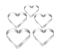 Stampini Per Biscotti Festivi, Stampo per Biscotti a Forma di Cuore, Formine Antiaderente per Pasta di Zucchero per San, Matrimoni Compleanni Baby Shower Festa della Mamma