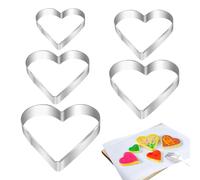 Stampini per Biscotti Festivi,Stampo per Biscotti a Forma di Cuore - Formine Antiaderente per Pasta di Zucchero per San - Matrimoni Compleanni Baby Shower Festa della Mamma