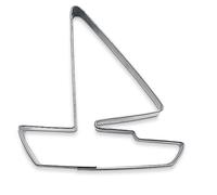 Stampini per Biscotti, in Acciaio Inox Barca a Vela, Argento, Acciaio Inossidabile, Silver, 7 cm