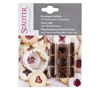 Stampini per Biscotti Spitzbub con Ondulato, Multicolore, 30 x 4 x 30 cm