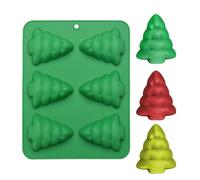 Stampini Per Caramelle Natalizie Stampo in Silicone a 6 Cavità per Gomme