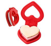 Stampini per e per bambini, a forma di cuore, in acciaio , per tagliare pancake, biscotti, colazione, pane