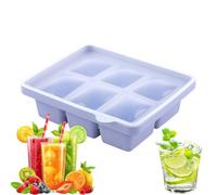 Stampini Per Ghiaccio Per Congelatore | Stampo per Ghiaccio Riutilizzabile con Coperchio 6 Comparti | Cucina Con Sformatura Facile Per Cocktail Birra Succo Whiskey - Cocktail Bevande Estive