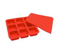 Stampini Per Ghiaccio Per Freezer | 9 Cavità Stampo In Silicone Riutilizzabile Con Coperchio | Stampo Per Ghiaccio Quadrato | Per Bar Feste Campeggio Cocktail Caffè Cibo Cioccolato