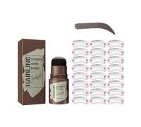 Stampini per sopracciglia facili da usare e strumento per stencil per principianti 24 modelli riutilizzabili a prova di sbavature Set di timbri per sopracciglia dall'aspetto naturale