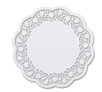Stampini per Torta Rotonda centrini, Bianco, Pezzi, Carta, White, 20 cm