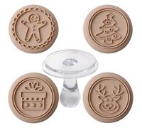 Stampini Taglia Biscotti di Natale Feste Di Natale Riutilizzabile Liscio | Set Stampo Pressa Per Cucina Panetteria Casa Caffè Ristorante Scuola Aula Studio Mensa Caffè
