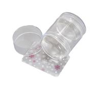 Stampino in silicone trasparente per nail art, gelatina con raschietto per decorazioni per unghie, trasparente, corpo visibile, non collocazione sbagliata, con raschietto