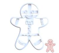 Stampino natalizio - Stampo per biscotti a forma di pan di | Decorativo per bambini | Stampo per dolci per feste, cucina, casa, Natale