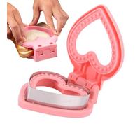 Stampino per biscotti a forma di cuore, in acciaio inox, per la colazione dei bambini, per il pranzo e il sigillo