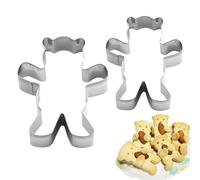 stampino per biscotti a forma di orsetto| 3,07x2,52 pollici stampino per bisccotti a forma di orso | stampini per con orsetti pudsey | Una soluzione anini, pancake e frutta - Fornitukie