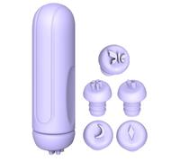 Stampino per unghie, punta in silicone per stampa, set di timbri portatili, stampini trasparenti in gelatina, design multipli, facile, trasparente, rosa, uso domestico e salone, 4,3 x 1,2 cm