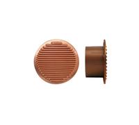Stamplast - Griglia con coperchio in rame, retina interna anti insetti, corpo tondo in plastica , 100 mm