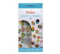 Stampo 12 cioccolatini ovetti di pasqua Ø4 cm con 40 bustine e 40 adesivi Decora