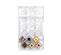 Stampo 18 cioccolatini Fantasia in policarbonato Decora 2,5 x 3 cm