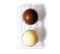 Stampo 2 forme di cioccolato Sfera Grande in policarbonato Ø 10 cm Decora
