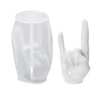 Stampo 3D A Forma Di Mano - Stampo In Silicone A Forma Di Mano - Stampo In Silicone Traslucido Per Resina, Sapone E Artigianato | Stampo Semi-Trasparente Per Progetti Fai Da Te Hallowee