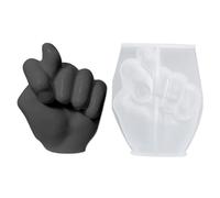 Stampo 3D a Forma di Mano - Stampo per Le Dita Principali traslucide Creative | Serbatoio di Gesto di Semi-Trasparente | Mooule per Fai -da -Te Happie Decorazione casa di Compleanno Halloween