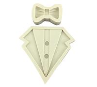 Stampo 3D per camicia, fiocco, stampo da cucina, strumenti per decorare torte in silicone, fondente, cioccolato, biscotti, stampo in silicone per torte, per dolci, decorazioni, mousse, pasticceria