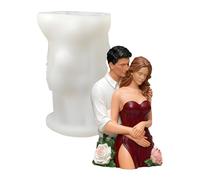 Stampo 3D per Candele a Forma di Coppia - Stampo Riusabile Romantico - Per Candele A Forma Di Coppia Abbracciata | Per Adulti Principianti Matrimonio San Housewarming