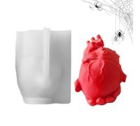 Stampo 3D per Torte a Cuore Umano, Manufatti A Mano Stampi 3D Cuore Per Resina Epossidica, Accessorio Multiuso Per Creazioni In Cera Cemento Resina Dolci Sapone Cioccolato Cupcake