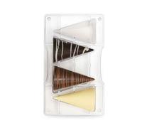Stampo 4 cioccolatini Cono Grande in policarbonato Ø 5 cm Decora