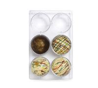 Stampo 6 forme di cioccolato Sfera Media in policarbonato Ø 7,5 cm Decora