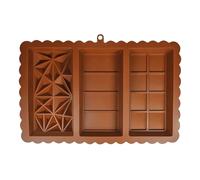 Stampo a barretta di cioccolato, in silicone facilmente divisibili | Stampo rettangolare riutilizzabile in silicone con design profondo per fatti in casa
