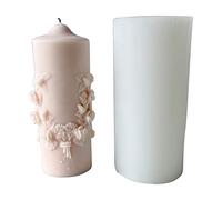 Stampo a cilindro in resina per fondente artigianale per realizzare colonne in silicone per matrimoni, compleanni, festival, decorazioni per candele, cere, resina, sapone, cioccolato artigianale
