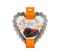 Decora Stampo per dolci Cuore basso con bordi ondulati Antiaderente 24 x 22 x 5 cm