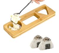 Stampo a di riso - Tradizionale produttore di onigiri giapponesi, pressa per sushi in legno ecologica | Gadget da cucina facile da usare per ristoranti a casa, viaggi snack portatile, ufficio e