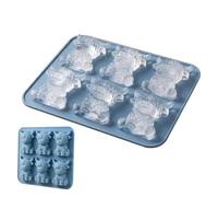 Stampo a forma di a 6 scomparti, in silicone flessibile, per cubetti | Adorabile forma di mucca per bevande fresche durante barbecue, picnic e ristoranti