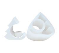 Stampo a forma di albero per candelabro in silicone per calcestruzzo e resina, per Natale, matrimonio, officina