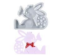 Stampo a forma di coniglio di Pasqua - Stampo in silicone per coniglio - Stampo ornamentale per coniglio - Stampo leggero a forma di coniglio pasqua, stampi in gesso, stampo in silicone per gesso, b