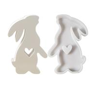Stampo a forma di coniglio in piedi per realizzare e artigianato, strumento artistico in silicone antiaderente per la decorazione della casa, kit creativo per la decorazione della scrivania