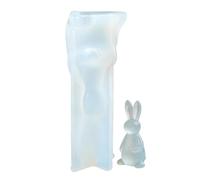 Stampo a forma di coniglio in silicone, stencil per candele | Stampo per cioccolato a forma di coniglio, per primavera, compleanno, celebrazioni, libreria, casa