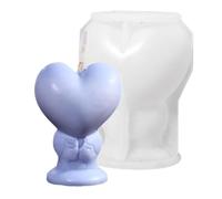 Stampo a forma di cuore, stampo 3D a forma di cuore per candela tealight a forma di coppia di baci di San Valentino | Forniture fai da te Stampo in resina epossidica per decorazione da tavolo
