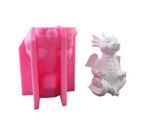 Stampo a forma di drago facile da usare stampo in silicone a forma di animale decorazioni da scrivania forniture per la creazione di gioielli in silicone alimentare