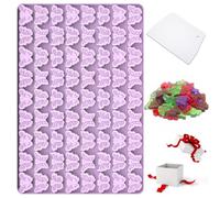 Stampo a forma di farfalla, 72 stampi in silicone a forma di farfalla, per cuocere cioccolatini, caramelle, caramelle, gomme, per uso alimentare, in silicone antiaderente, per regali per donne e