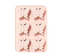 Stampo a forma di farfalla per cubetti di ghiaccio a forma di farfalla in silicone con 6 cavità per cubetti di ghiaccio, cioccolato, budino, torta